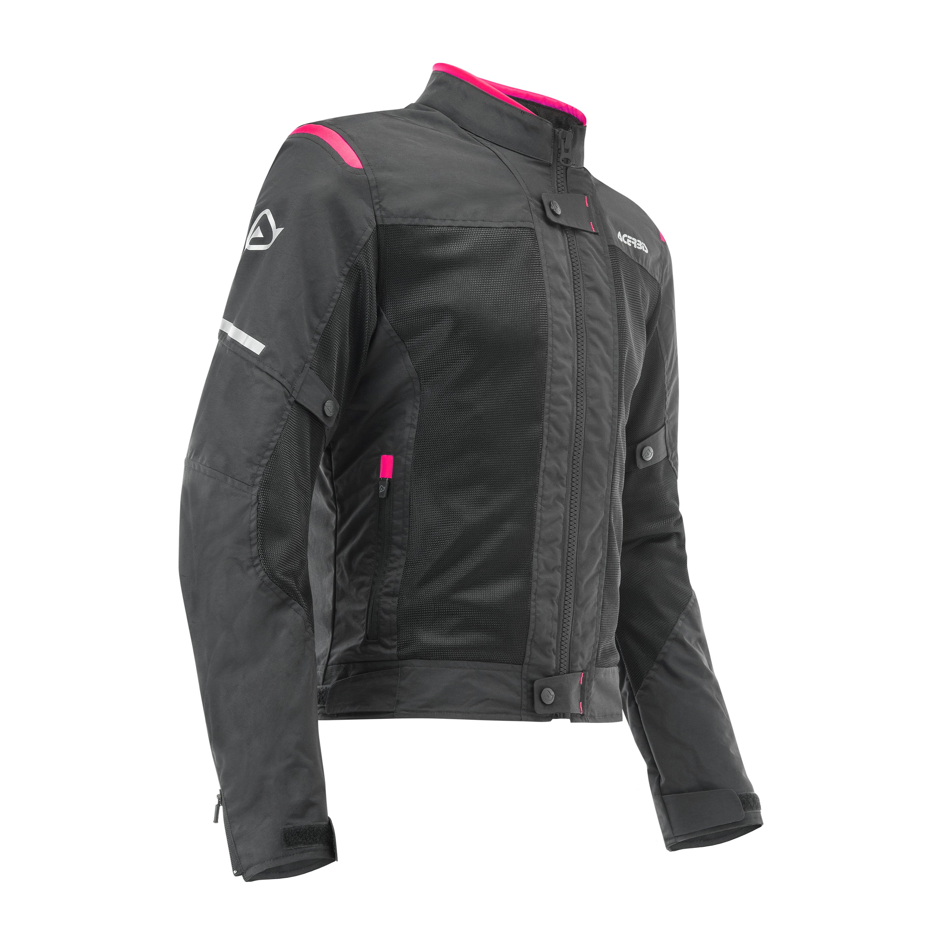 Giacca moto Donna estiva CE RAMSEY MY VENTED 2.0 LADY - Nero Rosa