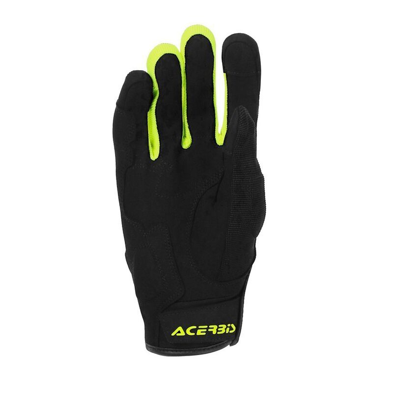 ACERBIS CE X-WAY motorcycle gloves - black/fluorescent yellow