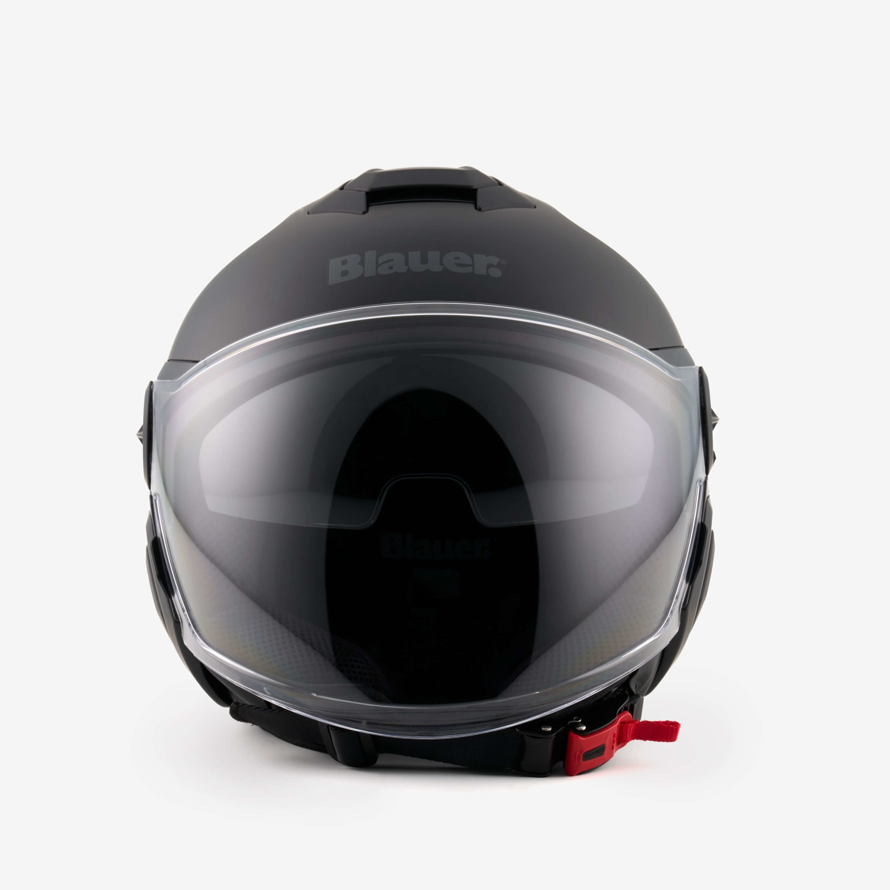 Casco demijet BLAUER DJ-01 MONO - nero