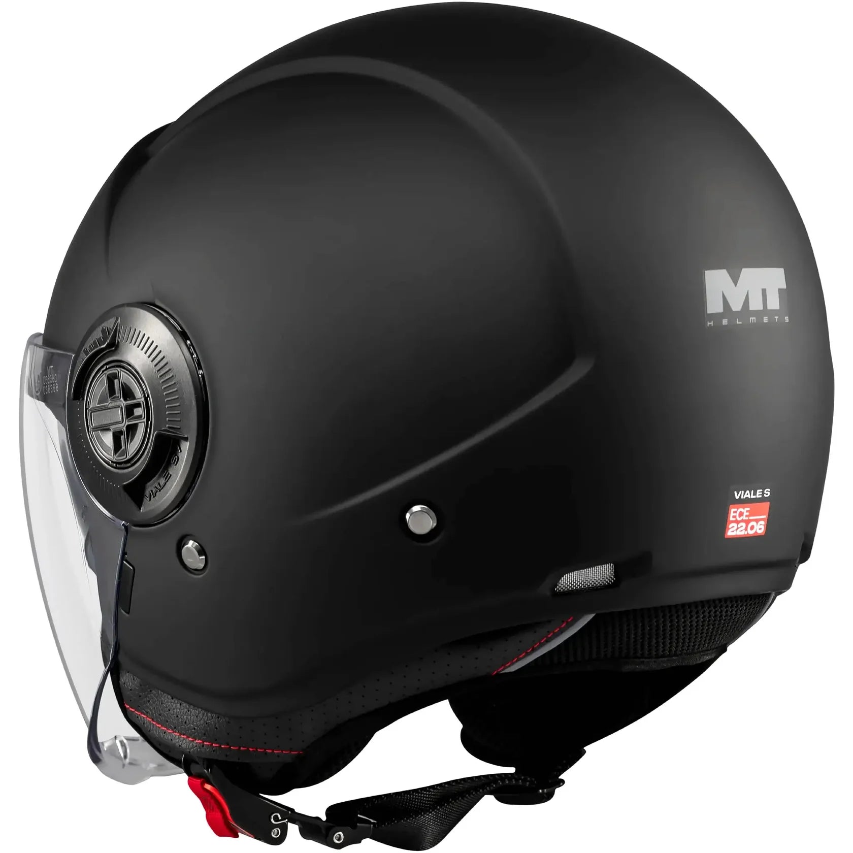 CASCO JET MT HELMETS VIALE SV S PURE A1 MATT