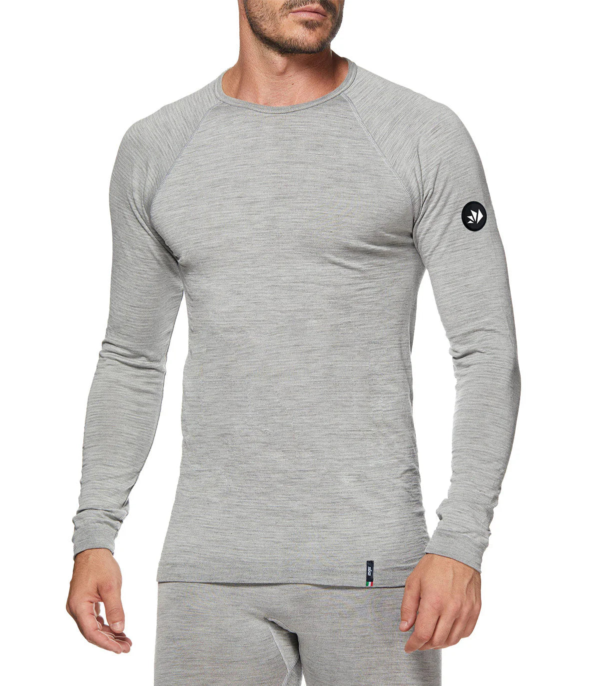 MAGLIA A MANICHE LUNGHE IN LANA MERINO SIX2 TS2 MERINO