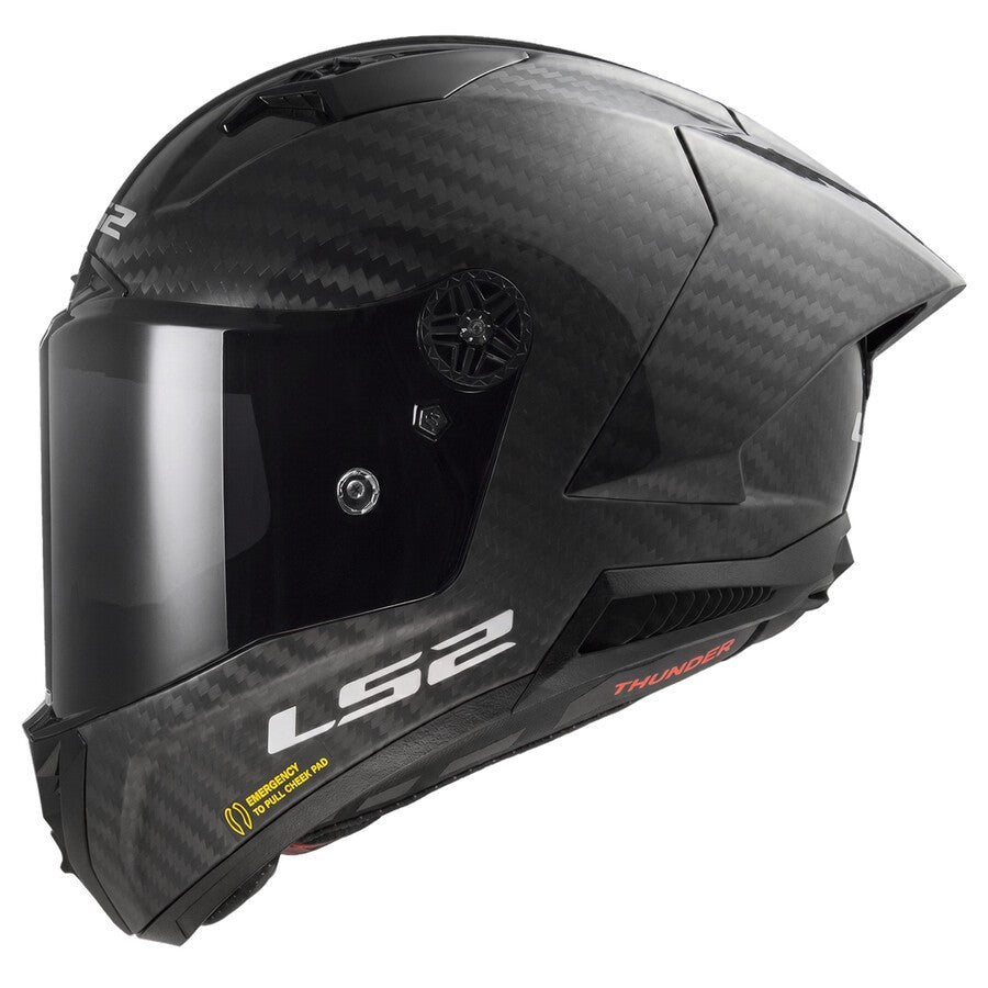 CASCO INTEGRALE LS2 THUNDER GP AERO SOLID - Carbonio Lucido
