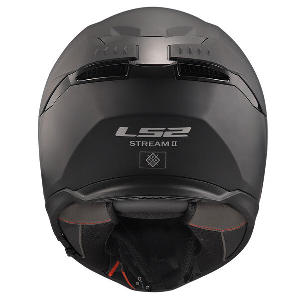 LS2 FF808 STREAM II SOLID full-face motorcycle helmet - matt black