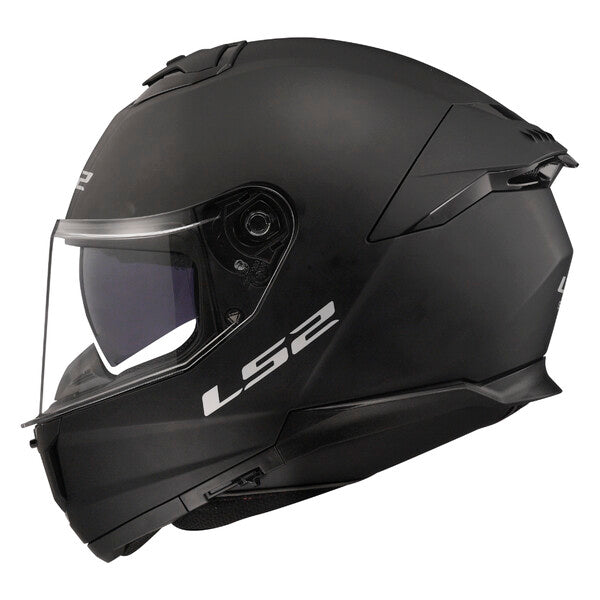 LS2 FF808 STREAM II SOLID full-face motorcycle helmet - matt black