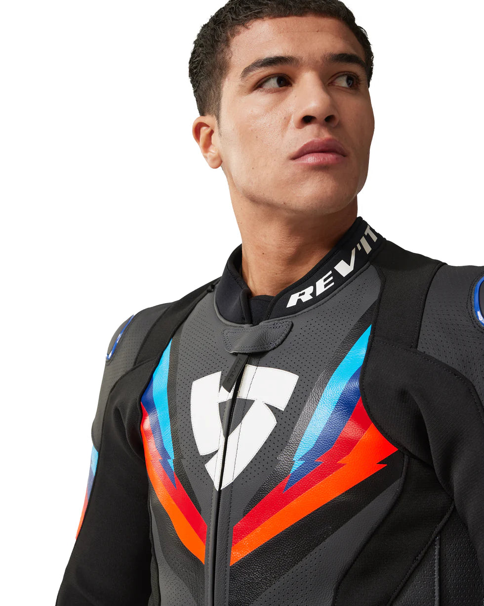 GIACCA IN PELLE REV'IT! QUANTUM 3 PRO