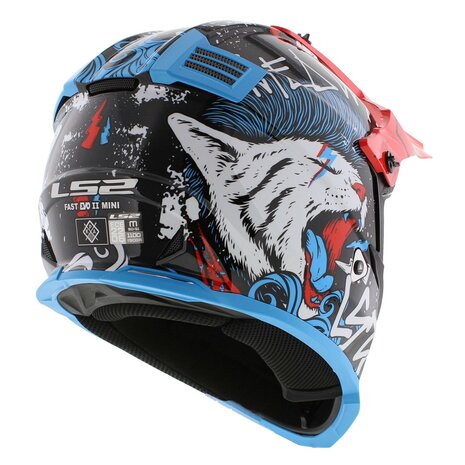 CASCO CROSS BAMBINO LS2 FAST EVO II MINI STARMAW
