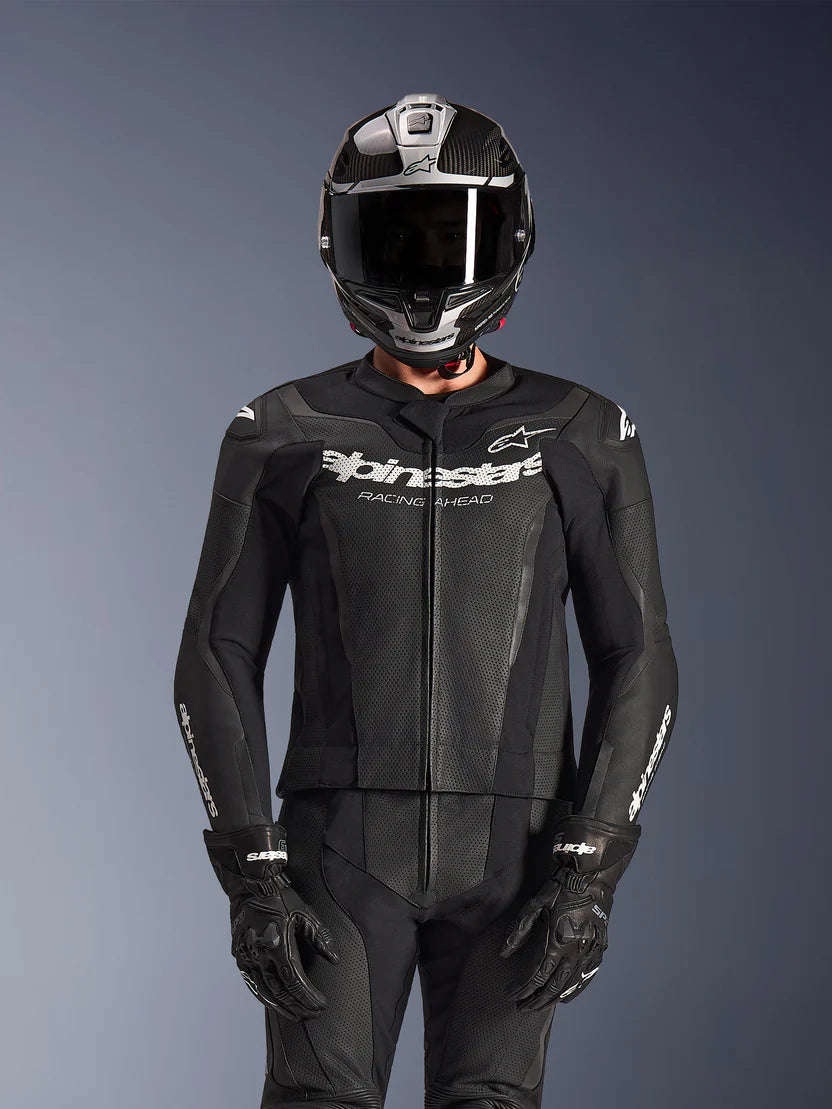 TUTA MOTO IN PELLE ALPINESTARS GP FORCE V2 2 PEZZI