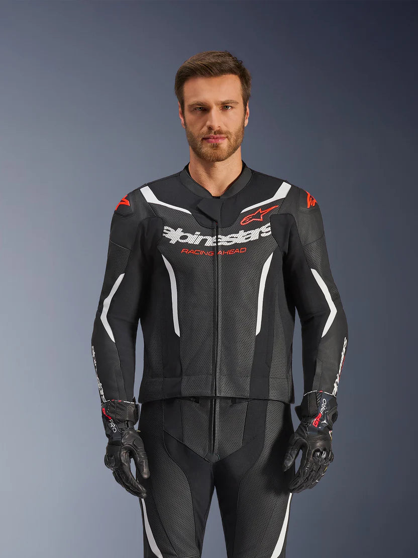 TUTA MOTO IN PELLE ALPINESTARS GP FORCE V2 2 PEZZI