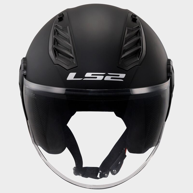 LS2 OF616 AIRFLOW II SOLID jet motorcycle helmet - matt black