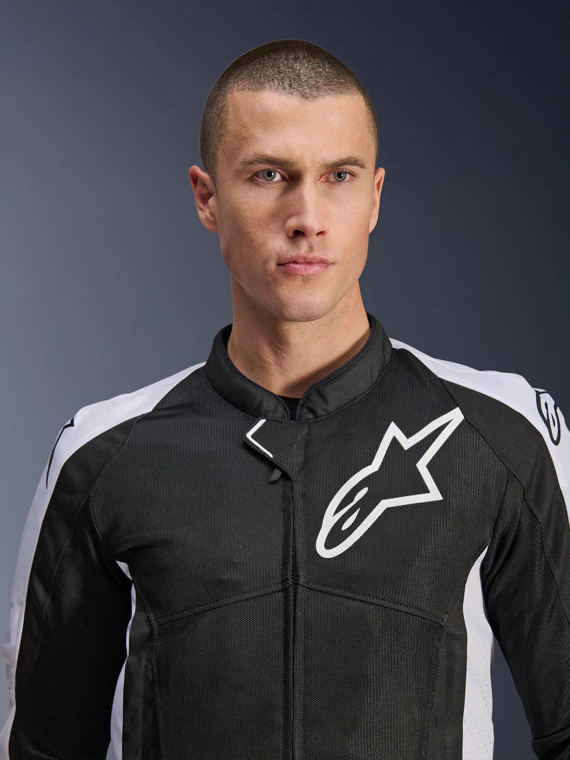 Alpinestars VIPER V2 AIR Summer Men's Motorcycle Jacket - Black/White