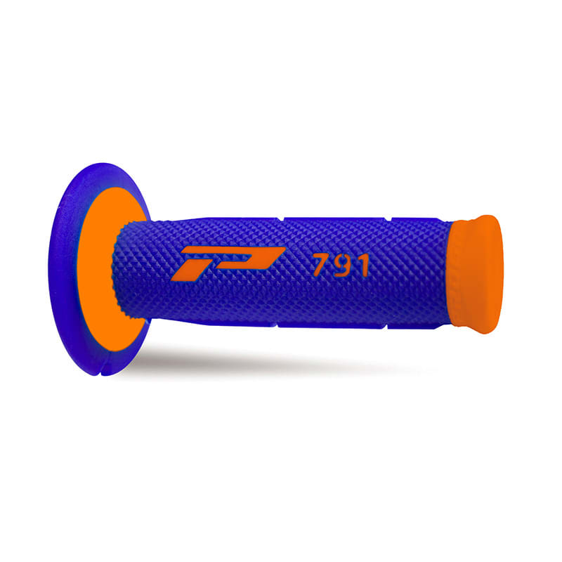 Mx 791-275 Grips - Double Density - Fluorescent Orange/Blue Without Hole