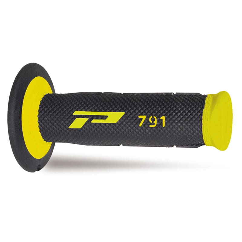 Mx 791-202 Grips - Double Density - Yellow/Black Without Hole
