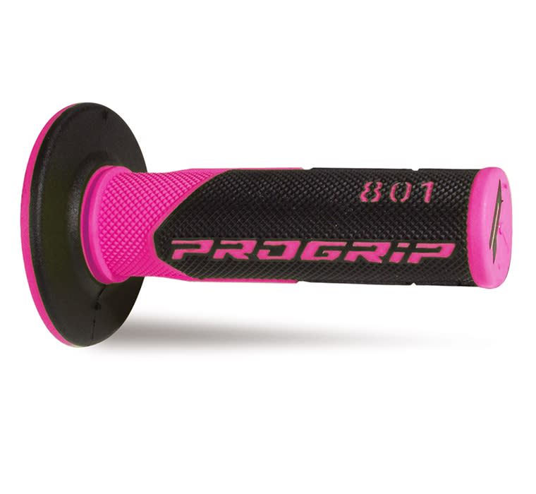 Mx 801-297 Grips - Double Density - Fuchsia/Black Without Hole