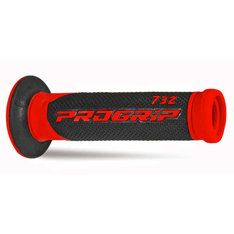 Scooter Grips 732-149 - Double Density - Red/Black Without Hole