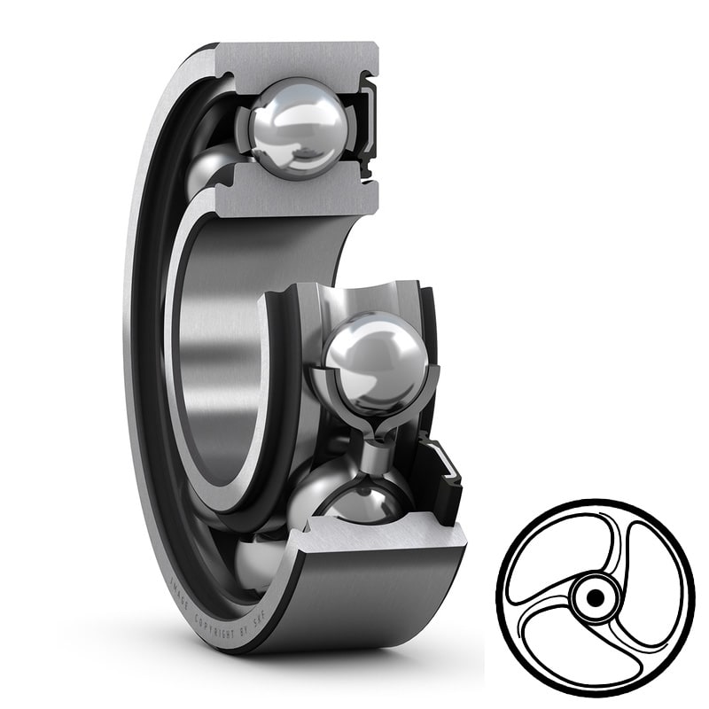 Cuscinetto 6201-RSH 12x32x10mm