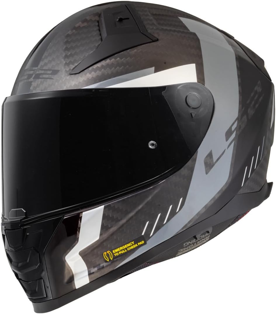 CASCO INTEGRALE LS2 VECTOR II CARBON GRID