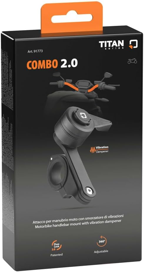 SUPPORTO TELEFONO OPTILINE TITAN COMBO 2.0 CON ANTIVIBRAZIONI