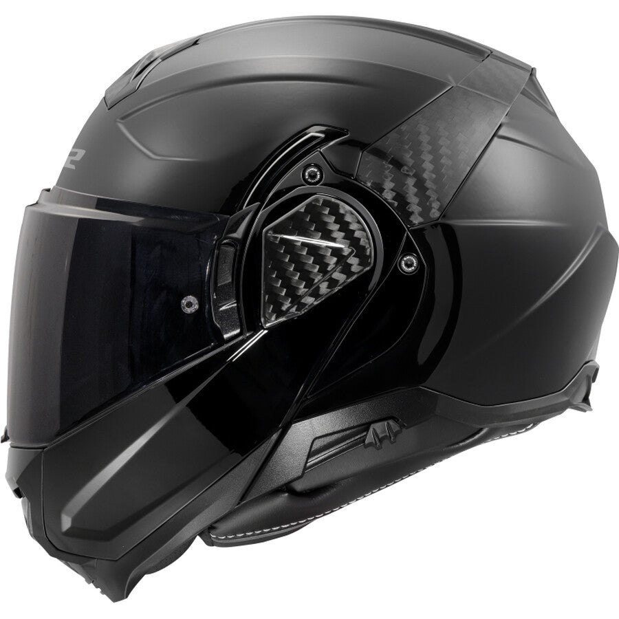 CASCO MODULARE LS2 ADVANT II SOLID - Nero Lucido