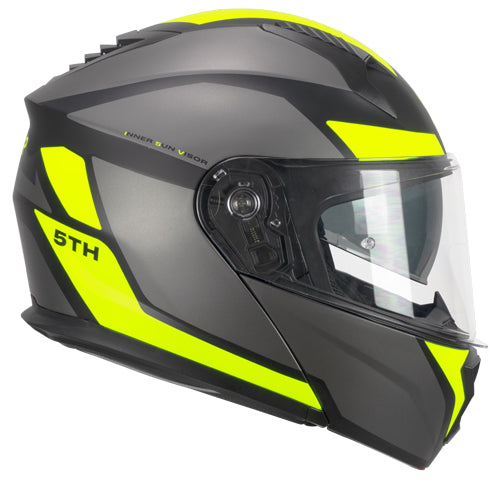 Casco modulare SKA-P 5THG Falcon Sport - nero/giallo