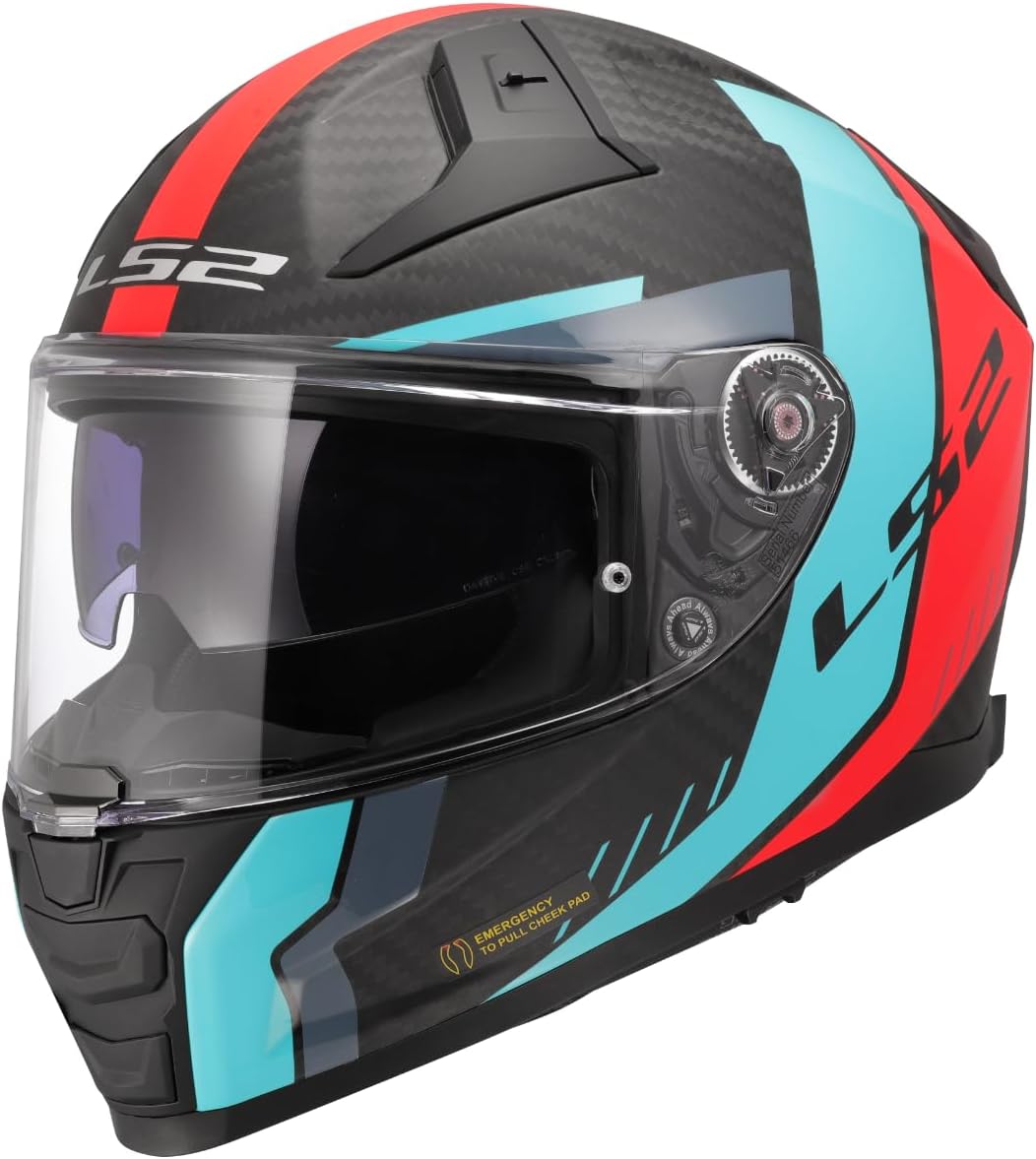 CASCO INTEGRALE LS2 VECTOR II CARBON GRID