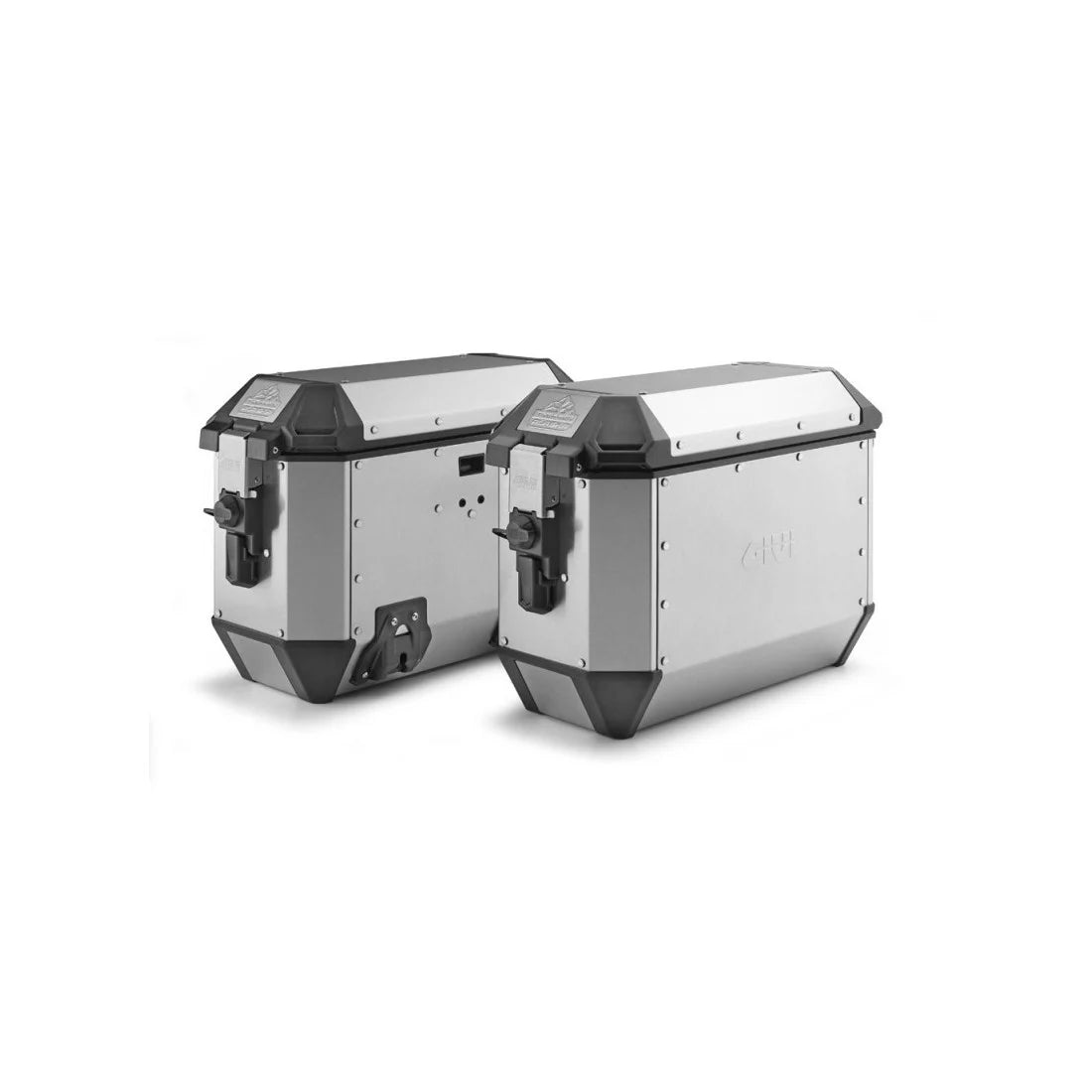 Bauletti GIVI SET 2PZ TREKKER LAT.ALASKA LT ALLUMINIO