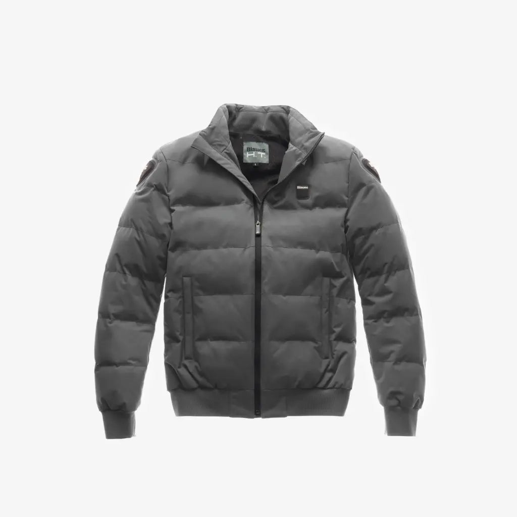 GIACCA BOMBER BLAUER HT COLLEGE