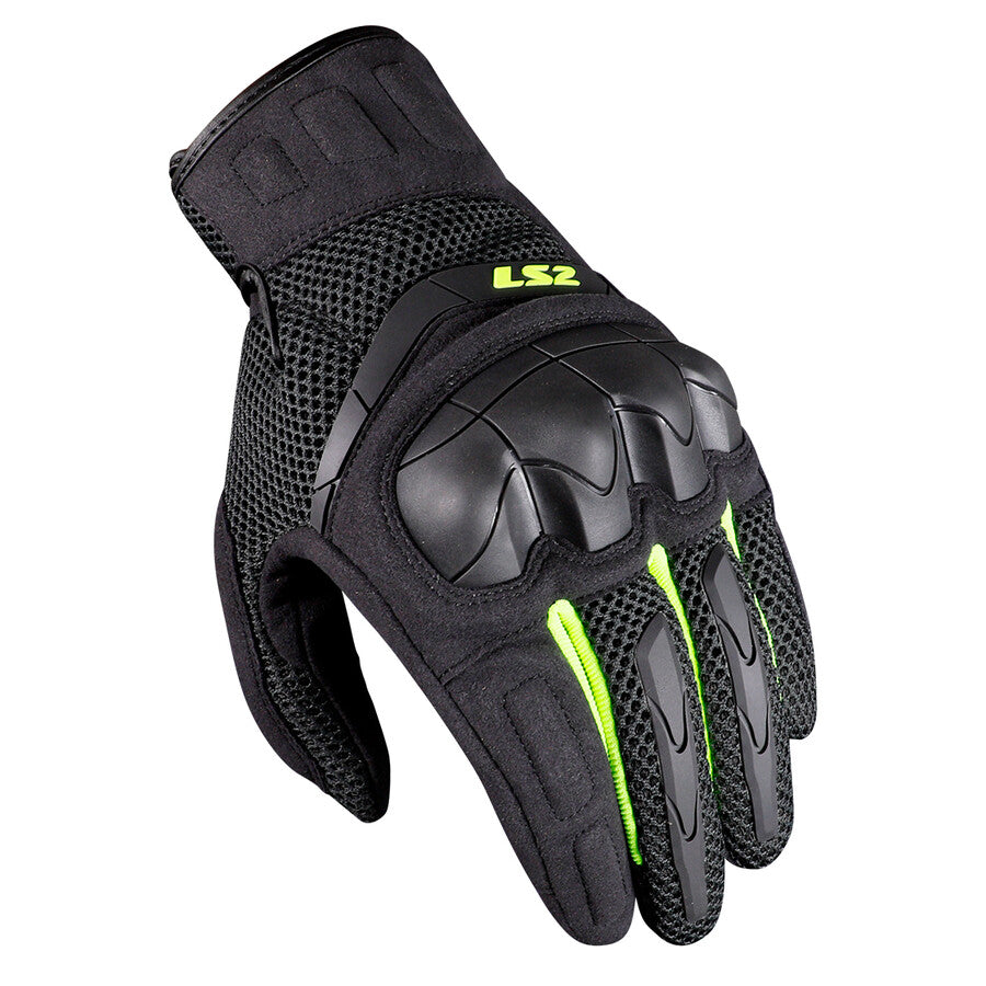 GUANTI ESTIVI LS2 KUBRA - Antracite - Giallo Fluo