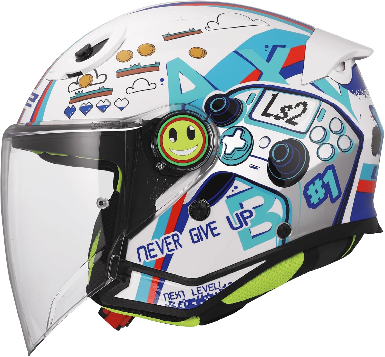CASCO JET BAMBINO LS2 FUNNY II PAWS/GLUP/NEXT LEVEL