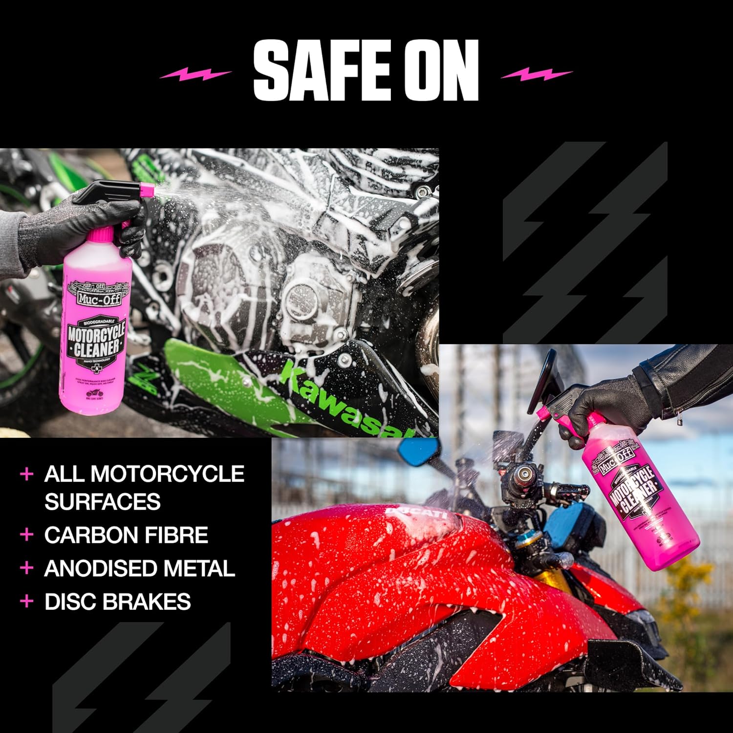 DETERGENTE SPRAY MOTO AD AZIONE RAPIDA MUC-OFF NANO-TECH 1L