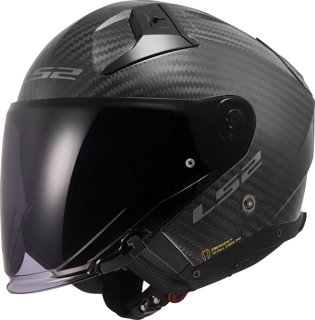 CASCO JET LS2 INFINITY II CARBON SOLID