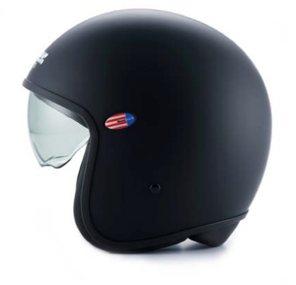 Casco Jet Pilot 06 Go - Nero opaco