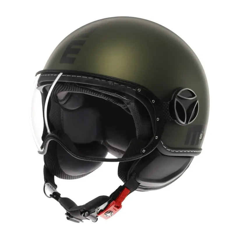 Casco moto Momo Design FGTR EVO 22.06 - verde opaco/nero