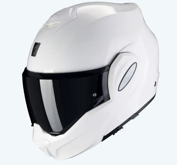 Modular folding chin guard motorcycle helmet SCORPION EXO-TECH EVO ECE 22.06 SOLID - matt black