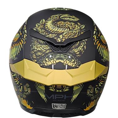 Casco Moto Integrale MPH Blade Cobra - Giallo / Nero