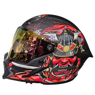 Casco Moto Integrale MPH Blade Demone - Nero / Rosso