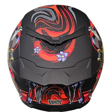 Casco Moto Integrale MPH Blade Demone - Nero / Rosso