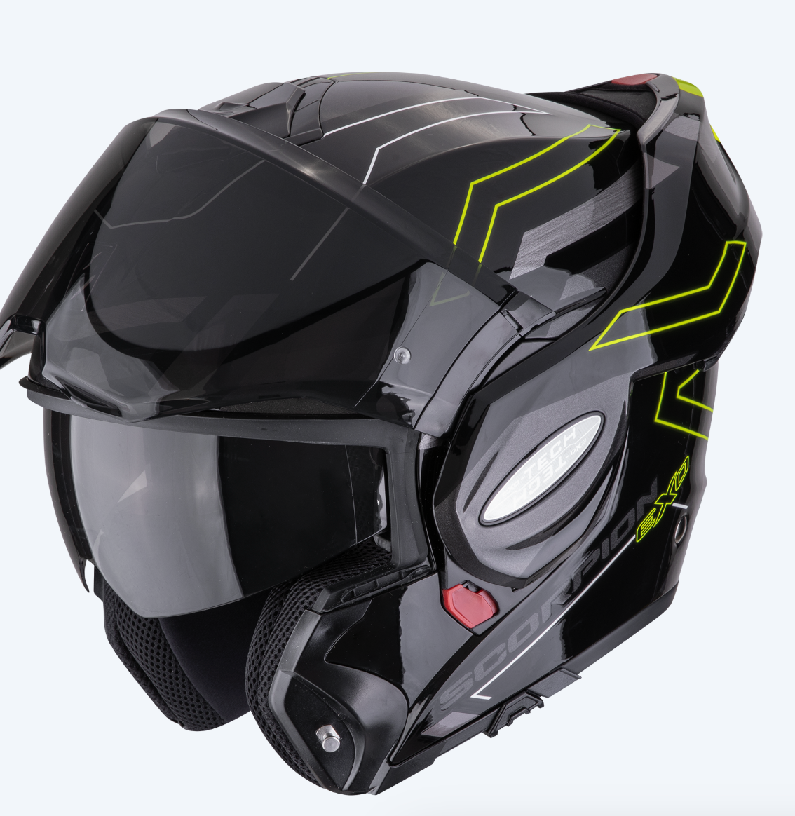 Scorpion exo - tech Conquer modular helmet - black / yellow