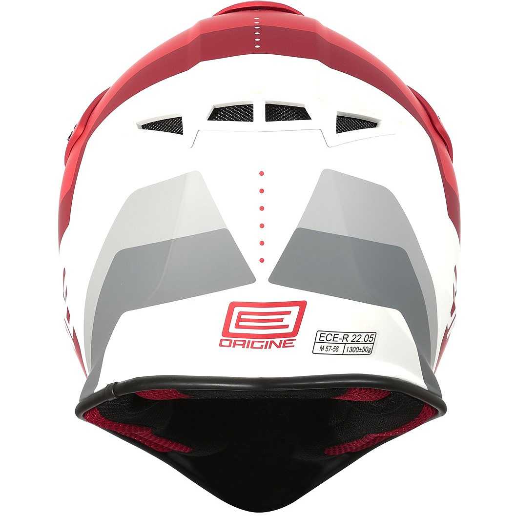Casco cross ORIGINE HERO MX - rosso/bianco