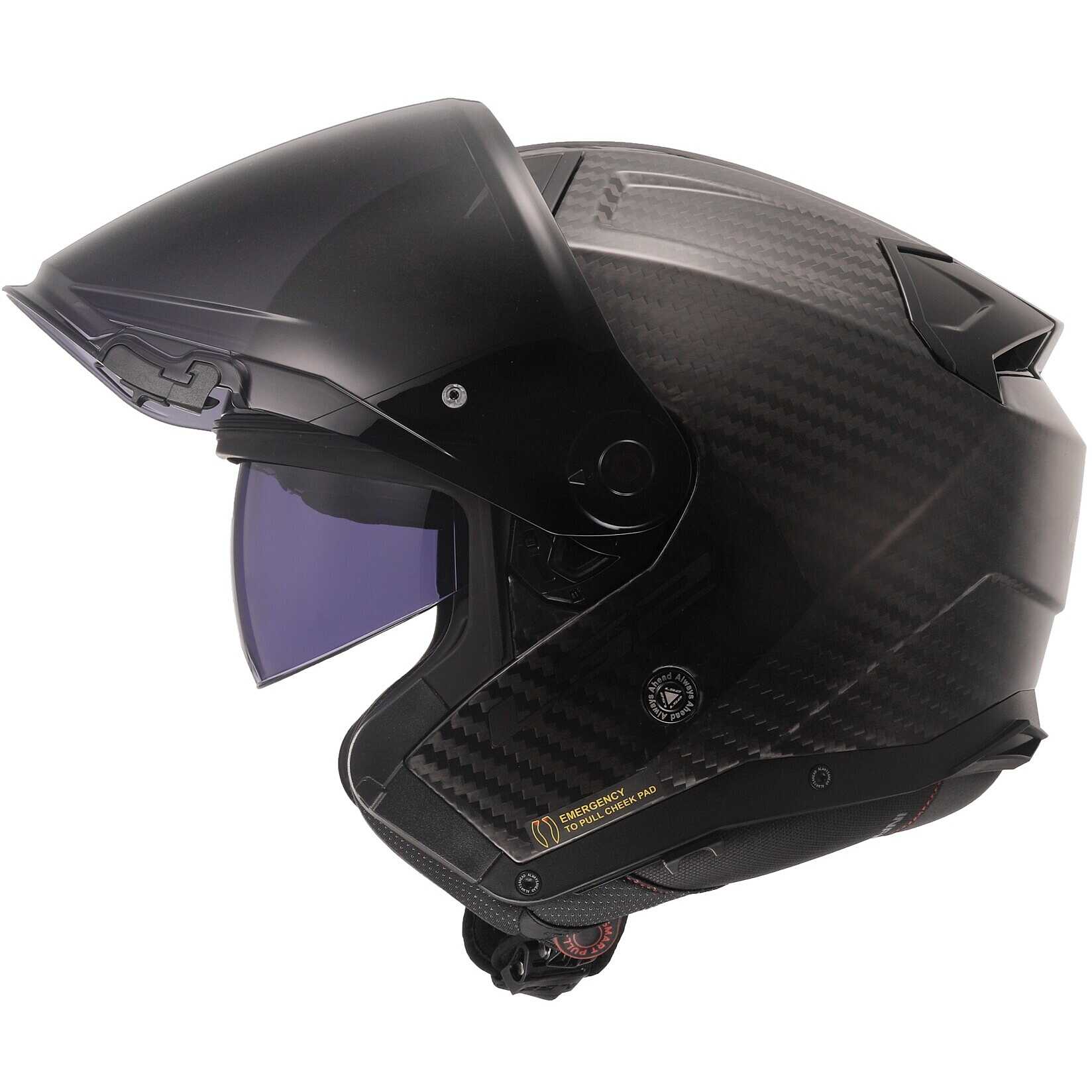 CASCO JET LS2 INFINITY II CARBON SOLID