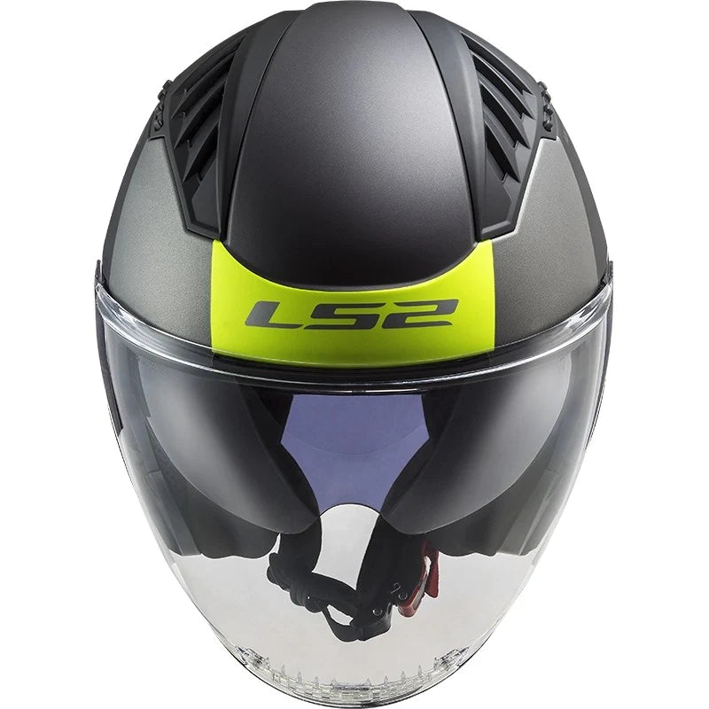 LS2 OF600 COPTER URBANE jet helmet - black/yellow