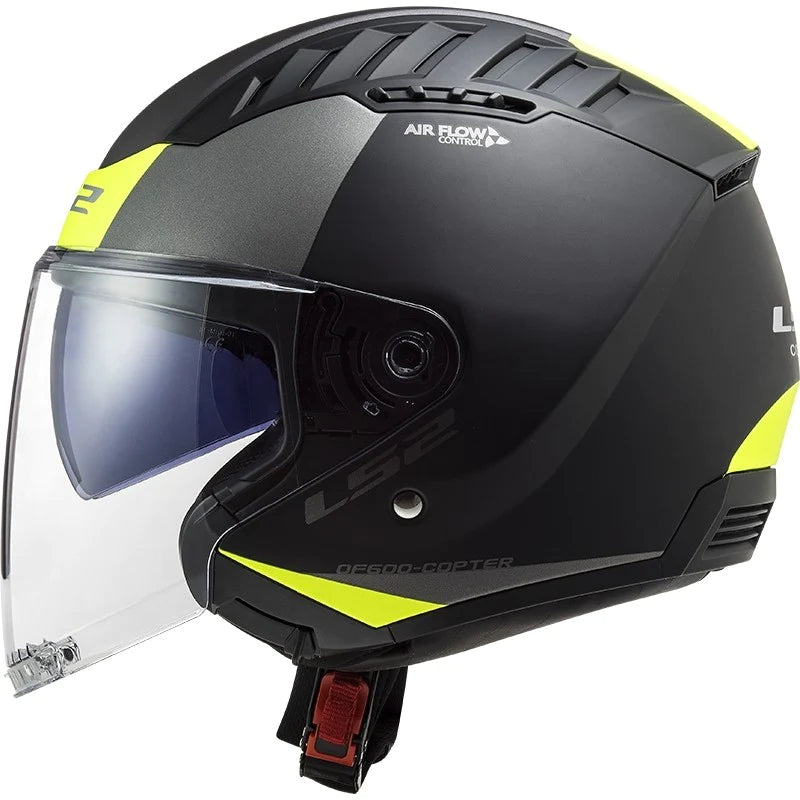 LS2 OF600 COPTER URBANE jet helmet - black/yellow