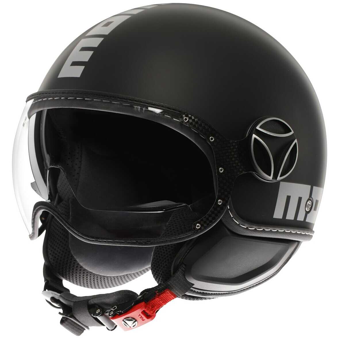 Momo Design FGTR EVO 22.06 motorcycle helmet - matt black silver