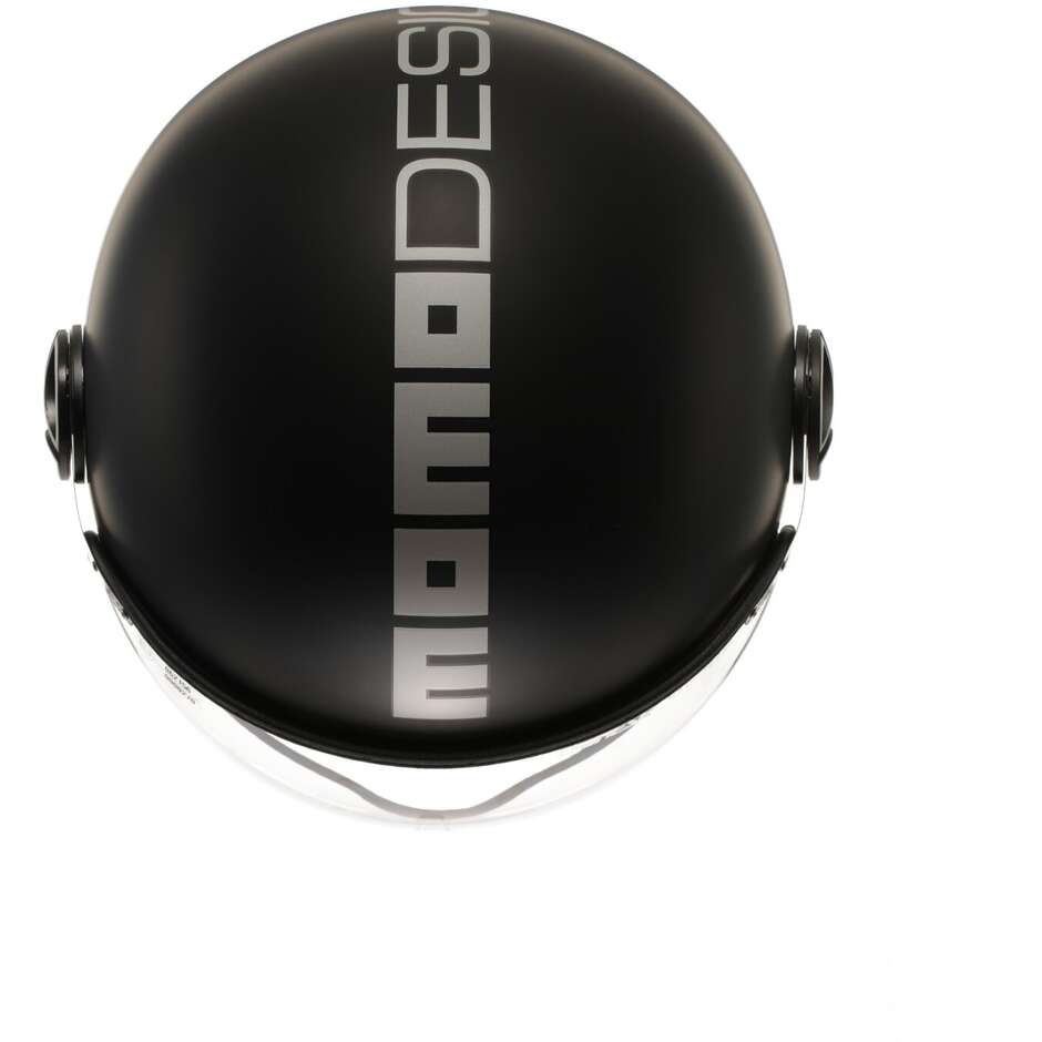 Momo Design FGTR EVO 22.06 motorcycle helmet - matt black silver