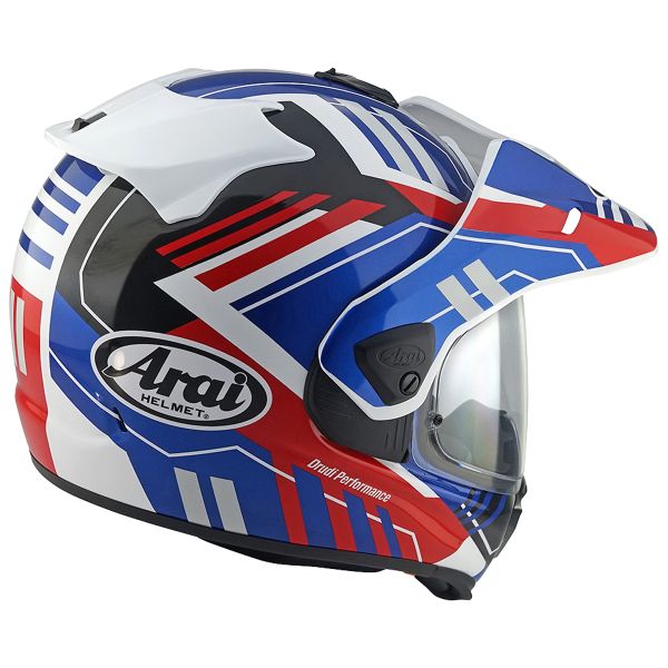 Casco integrale ARAI Tour-X5 Trail - bianco/rosso/blu