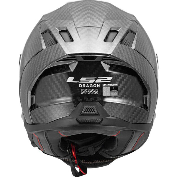 CASCO INTEGRALE LS2 DRAGON CARBON OPACO