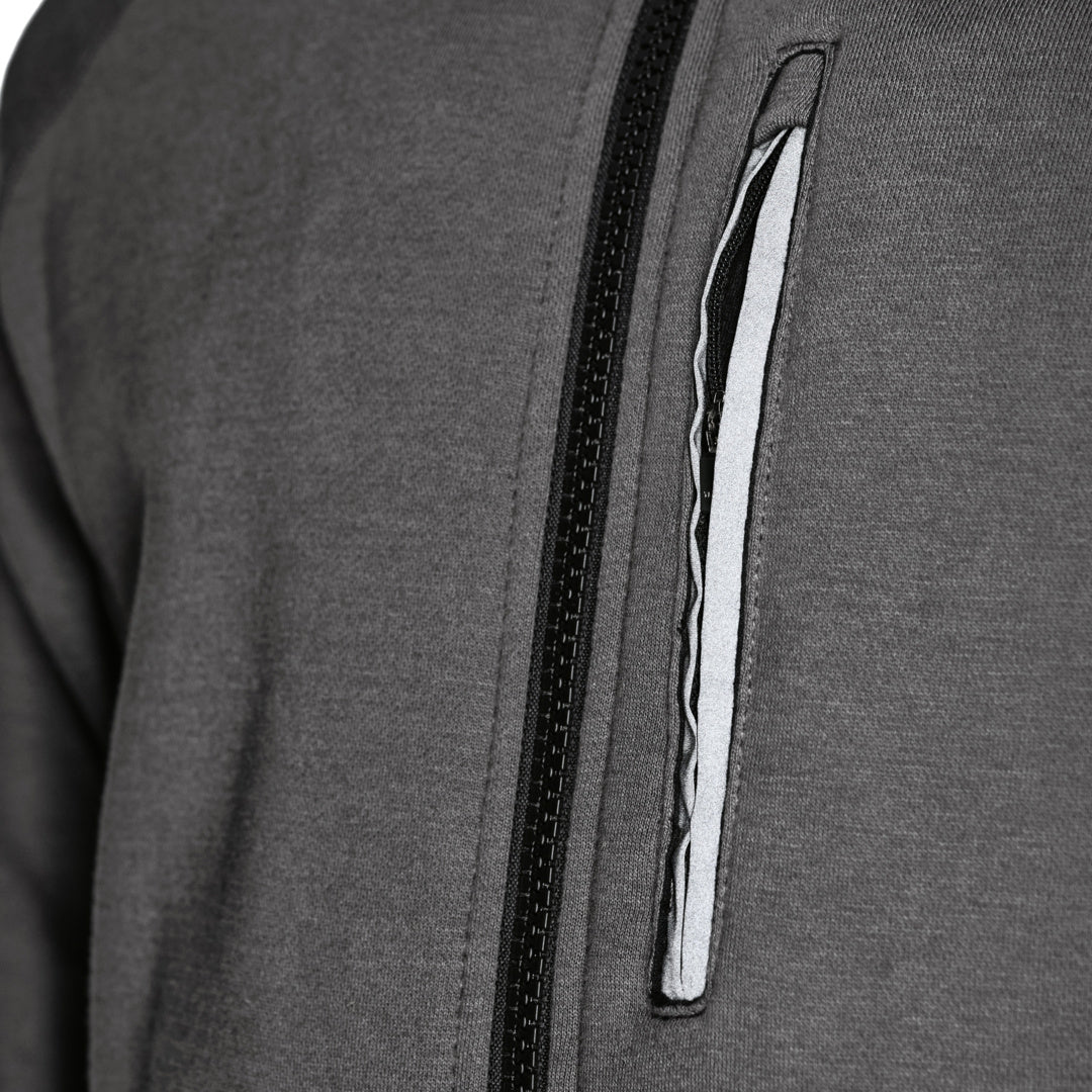 Felpa Hoodie Aras Zip gms - grigio