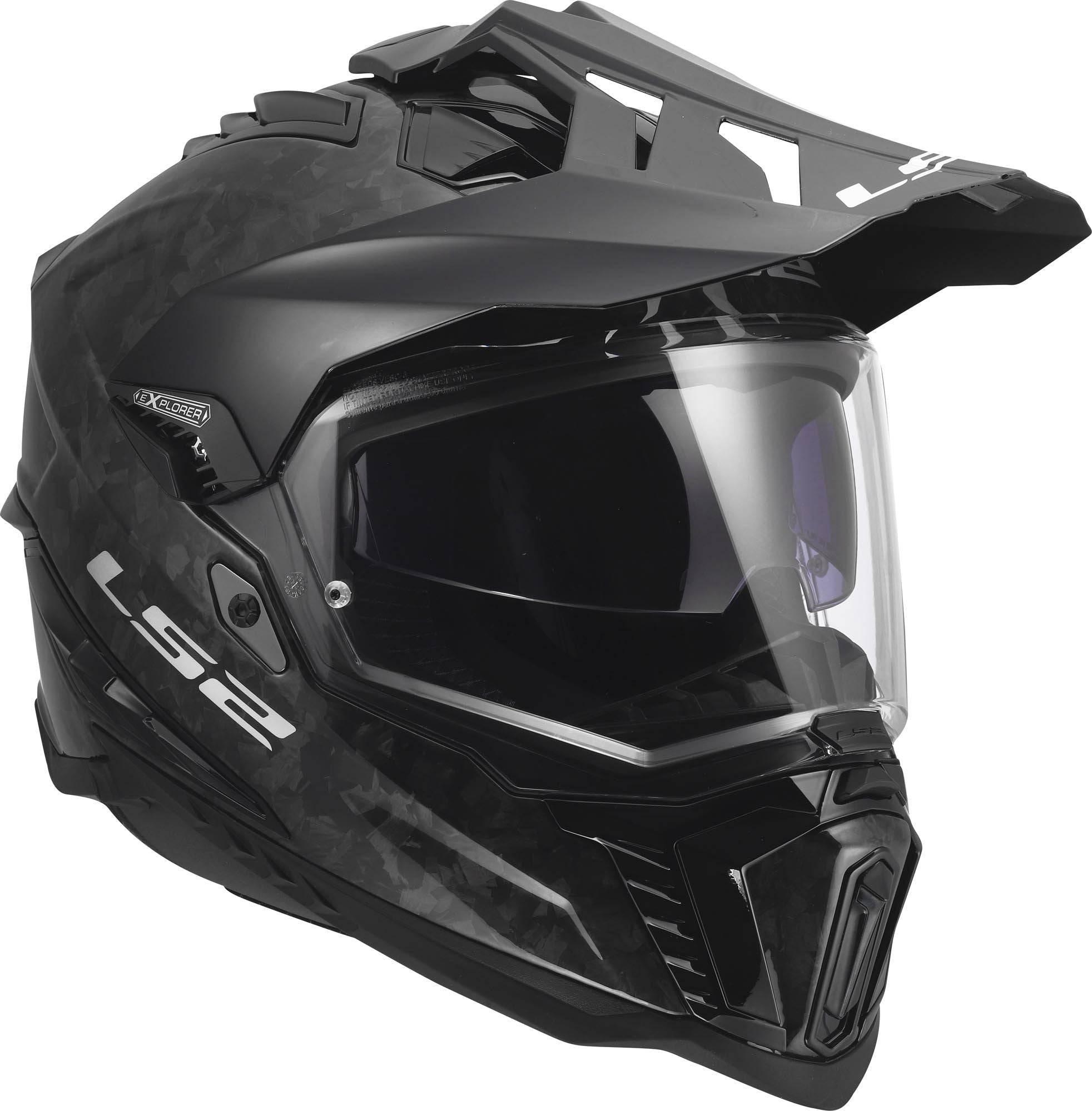 CASCO INTEGRALE ENDURO LS2 EXPLORER CARBONIO FORGIATO