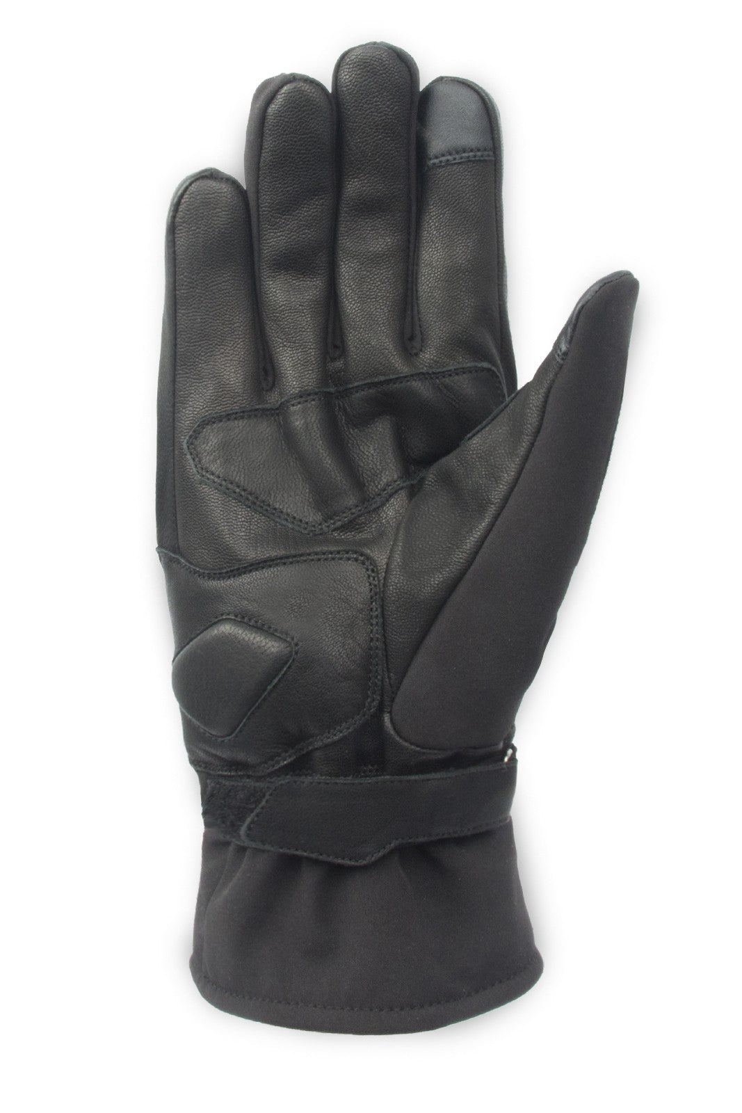 Autumn-Winter Motorcycle Gloves Waterproof OJ PLAIN - Leather/fabric