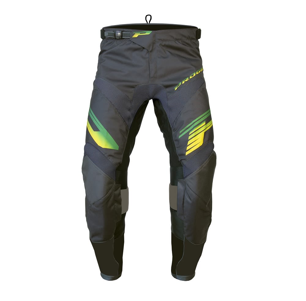 Fuoristrada PROGRIP Pantaloni 6015-370 Grigio Scuro/Verde/Giallo
