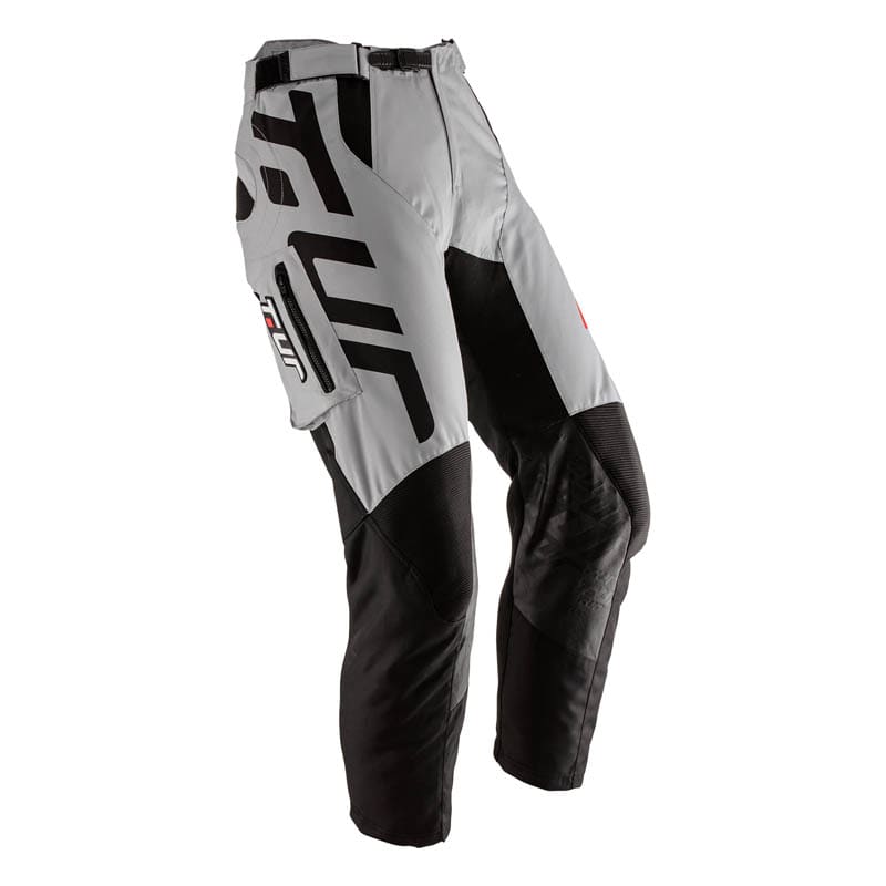 PANTALONI P-THREE LIGHT GREY/RED